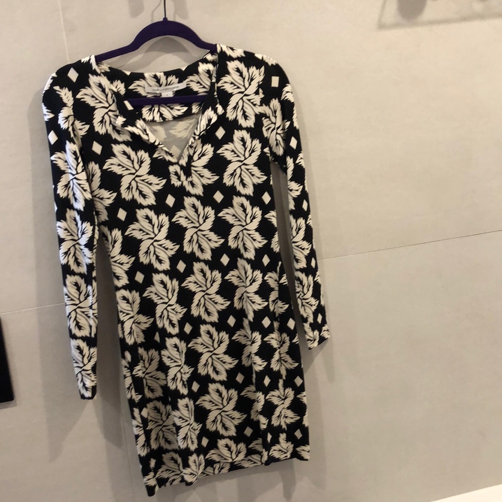 DVF silk mini dress